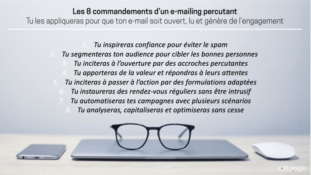 Les 8 commandements d'un emailing percutant